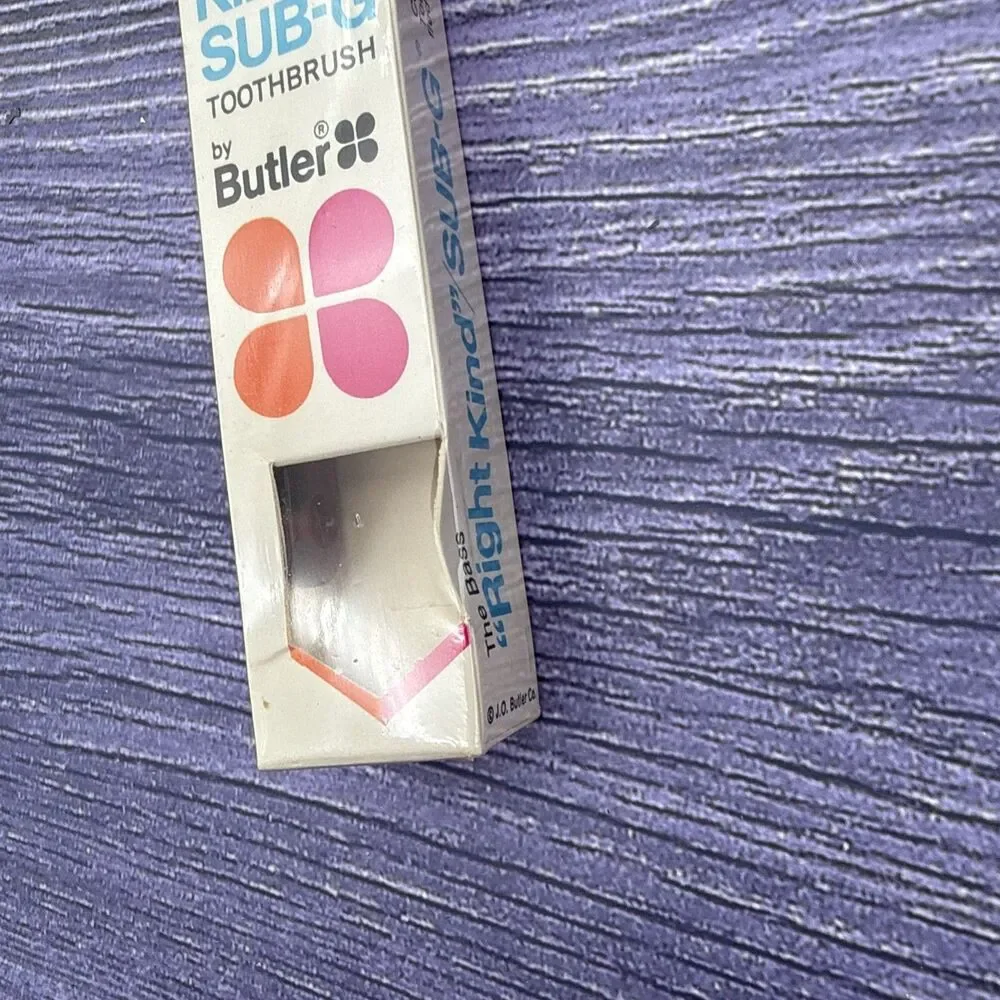 VTG GUM Butler Dr. Bass Right Kind SUB-G Toothbrush #300 ULTRA SOFT .007 Nylon